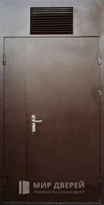 Металлическая дверь в котельную №25 внешняя - фото